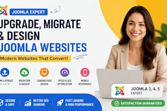 do spainish business, landing page upgrade, migration, update for joomla website
