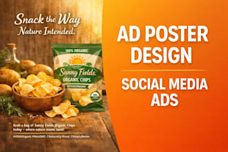 design eye catching ad posters for your brand