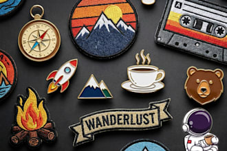 create custom enamel pin and patch design