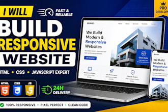 create responsive website or convert figma to HTML