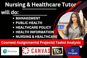 do healthcare policy, management, nursing, and public health classes, courses
