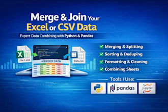merge and clean excel or CSV files with python