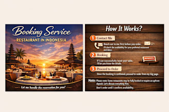 arrange restaurant reservations for you in indonesia