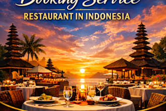 arrange restaurant reservations for you in indonesia