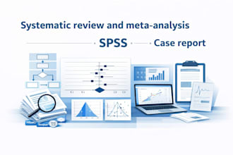 conduct a comprehensive systematic review, meta analysis, spss, prisma guided