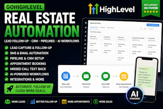 automate your real estate lead follow up using gohighlevel