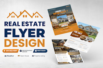 design high converting real estate flyers and property brochures