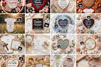 create high converting canva pregnancy announcement templates for etsy