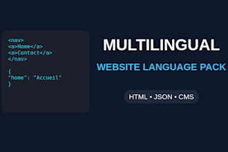 translate and localize your website info a multilingual language package
