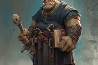 design fantasy character art and fantasy character art