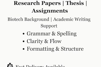 proofread and edit your academic and scientific documents