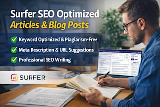 write surfer SEO optimized german articles and blog posts for your website