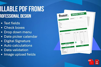 create professional interactive and fully fillable PDF forms