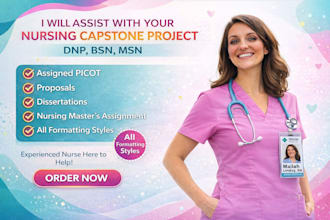 do dnp bsn msn nursing capstone, assigned picot, proposals, dissertations