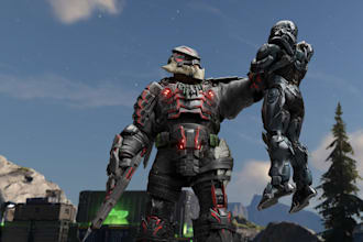 create 3d character design  halo avatar vrchat avatar military avatar
