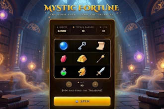 create a custom HTML5 spinning wheel or match game for your website