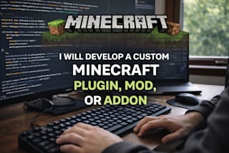 create a custom minecraft plugin, mod or addon