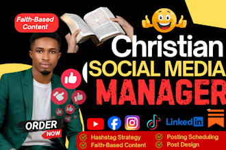 manage and grow your christian church social media with faith based content