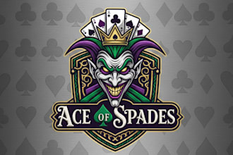 design a bold and mischievous joker logo for your brand