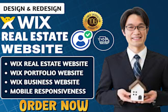 do wix portfolio website design, non profit website  wix real estate, wix expert