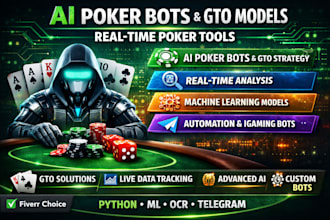 develop ai poker bots gto models and real time poker tools