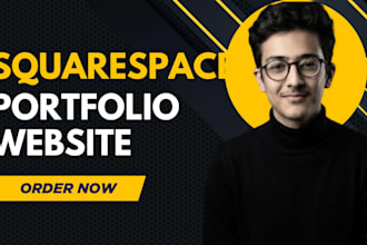 create a professional squarespace portfolio website