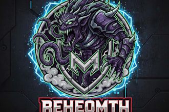 design a fierce and eye catching monster logo for your brand