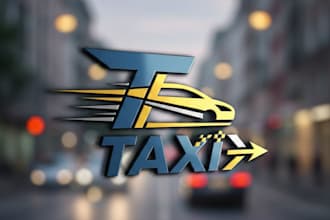 design a modern and professional taxi brand logo
