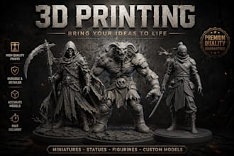 sculpt 3d print ready models, characters, and figurines in high detail
