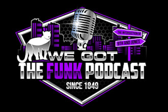 design a modern podcast logo and cover art