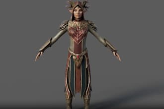 retopologize humanoid avatar for live,vrc facetrack,ue modular assets,nsfw rig3d