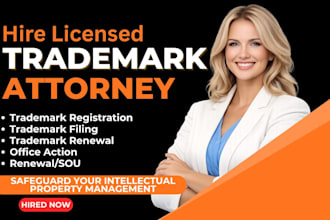 be your US licensed attorney, trademark for your brand