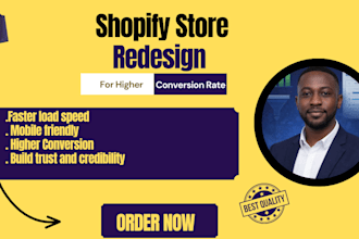redesign shopify store for higher conversion rate