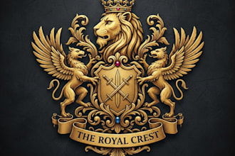 design a luxurious and regal logo for your premium brand