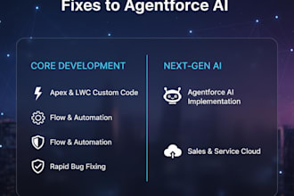be your salesforce developer for apex, lwc, flows and agentforce