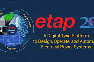do arc flash study, protection coord, cable sizing thermal analysis in etap