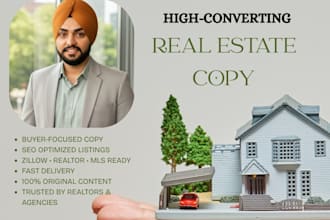 write compelling real estate listings and property descriptions