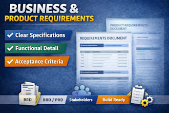 write professional business or product requirements