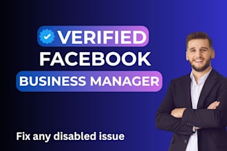 create fresh verified fb business manager and ads account