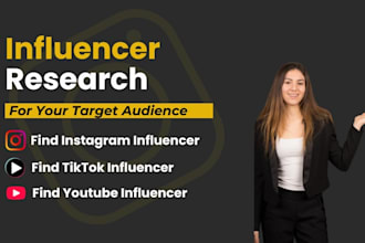 do influencer research for your niche audience