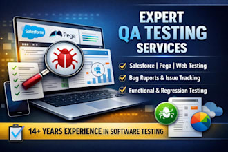 do manual testing for salesforce, pega and web apps