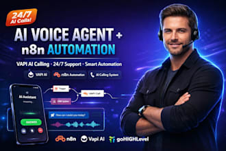develop vapi ai voice agent with n8n for automated calls, support