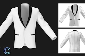 create clo3d suit tech packs, factory ready