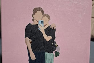 create acrylic portrait paintings