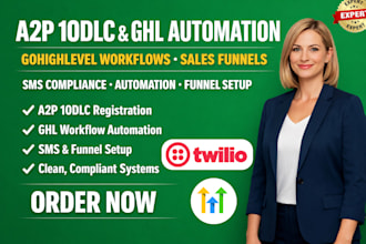 do a2p 10dlc registration setup gohighlevel workflow ghl automation sales funnel