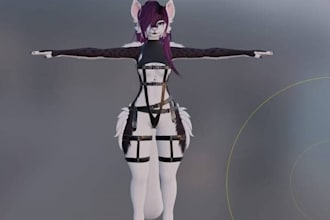 customize 3d character model vrchat avatar  booth avatar nstw avatar