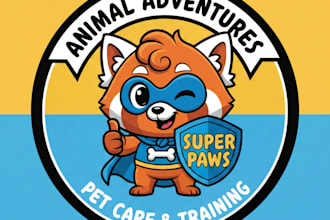 do professional pet care and training logo for your business