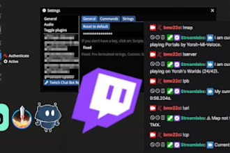create a custom discord or twitch bot tailored to your needs