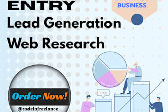 provide accurate data entry, web research and lead generation