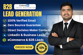 do b2b lead generation,saas and ecommerce leads, zero bounce verified email list